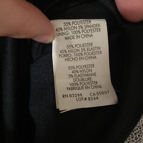 Jumps Apparel Strapless Black gown with silver and gold sequins Size 5/6 - Picture 9 of 11